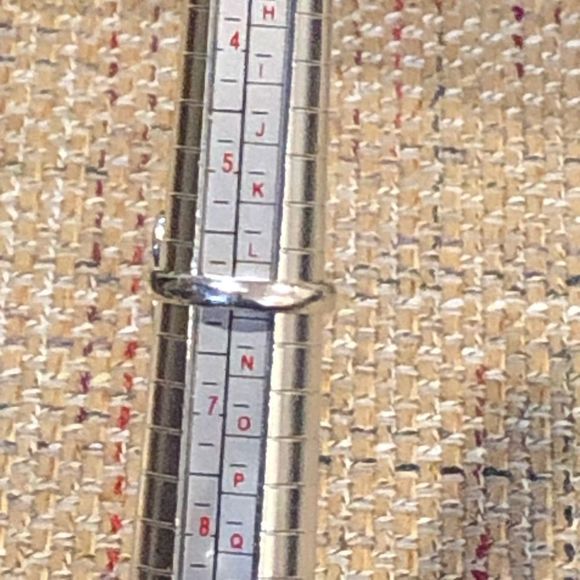 Faceted Smokey Quartz Faceted Tension Mount Vintage Sterling Silver Ring Sz 6 - Picture 6 of 16